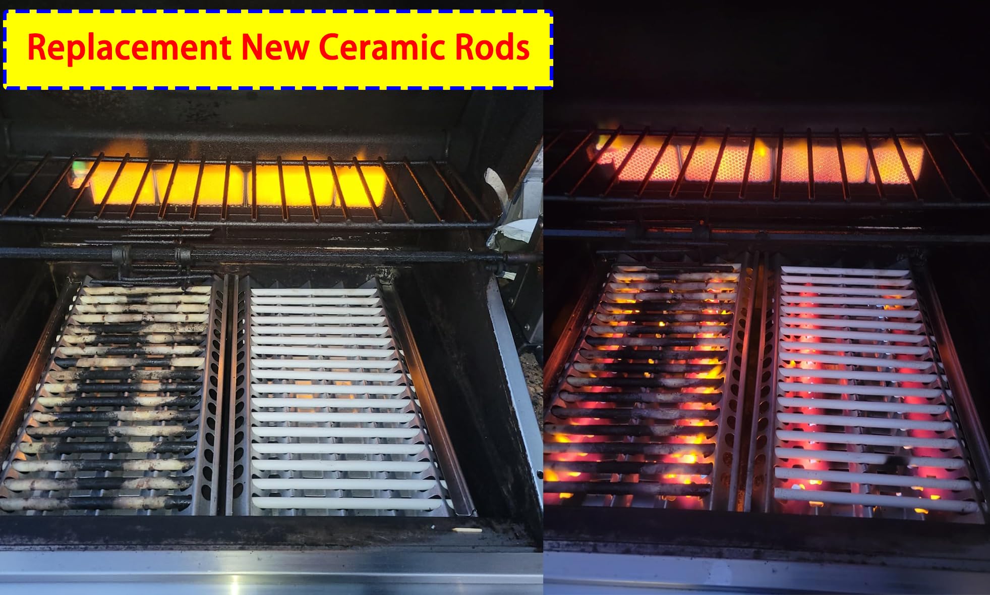 DCS Grill Ceramic Radiant Replacement - DF-18 Gas Grill Heat Plates (Set of 18) | 9.5