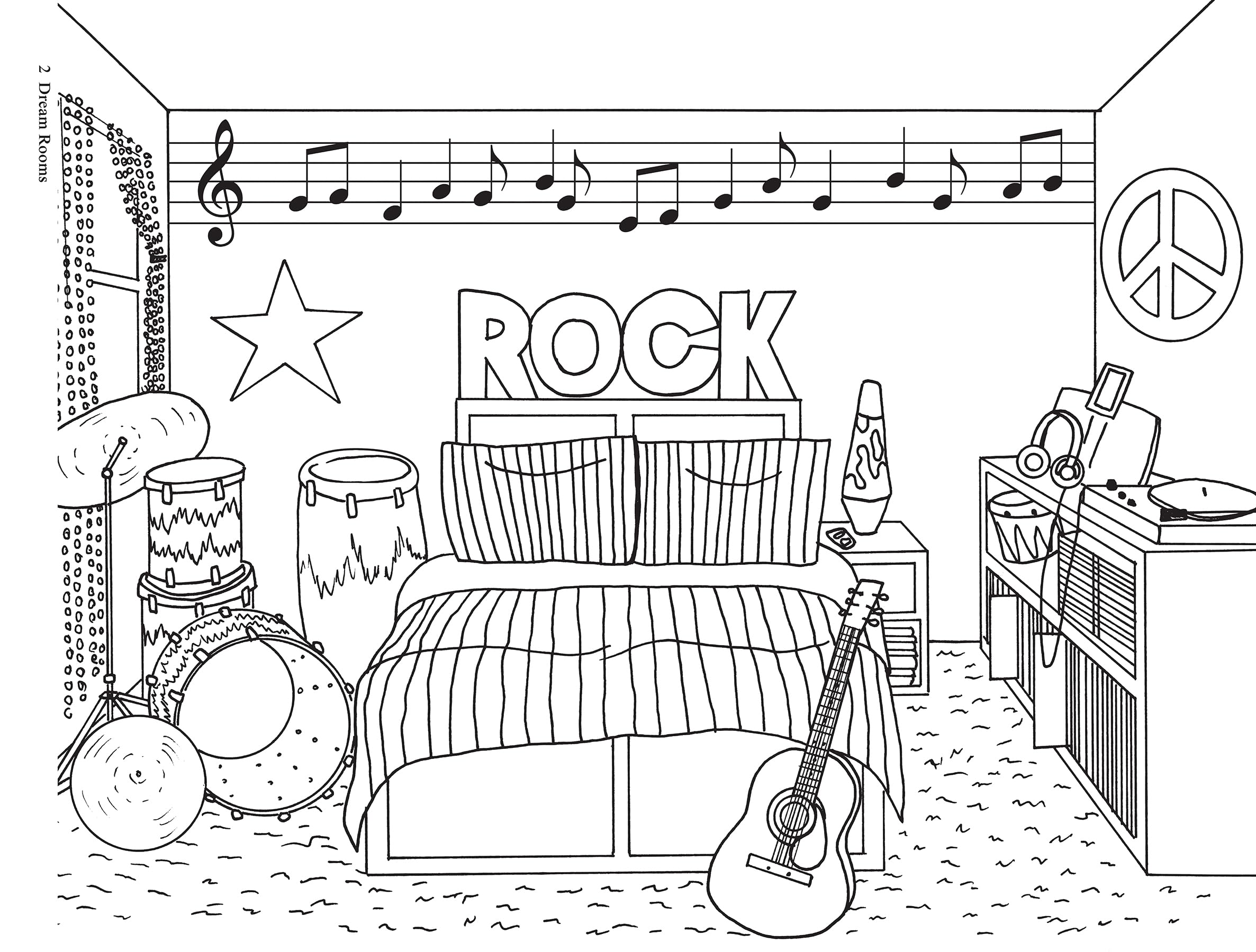 Doodle Design & Draw DREAM ROOMS - Creative Activity Book for Kids & Adults | Perfect for Art Therapy, Classroom Projects & Family Fun | Dover Doodle Books Series