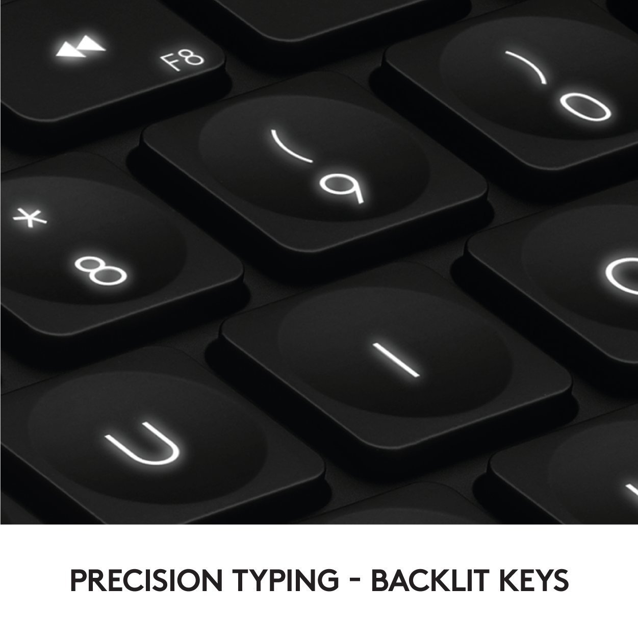 Logitech Craft Wireless Illuminated Keyboard - QWERTY Italian Layout (Black) | Premium Backlit Keyboard for Office, Design & Creative Work