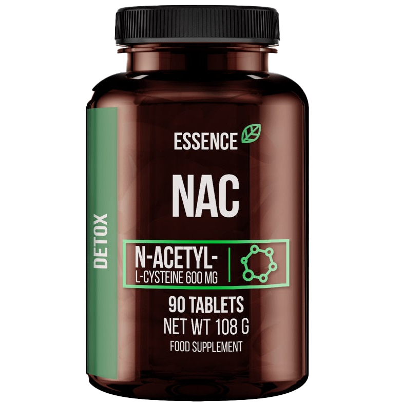 Essence Nutrition NAC 600mg Dietary Supplement - 90 Tablets for Liver Support & Detox | Antioxidant Boost for Immune System & Respiratory Health
