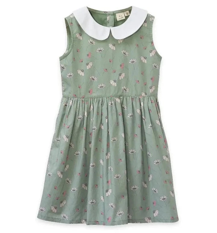 Beet World Herbie Dress - Green Floral Print Women's Summer Dress | Perfect for Beach Vacations, Garden Parties & Casual Outings