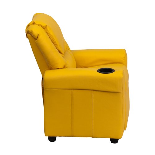 Personalized Kids Recliner Chair with Cup Holder & Headrest - Custom Name Design - Perfect for Playrooms, Bedrooms & Movie Nights