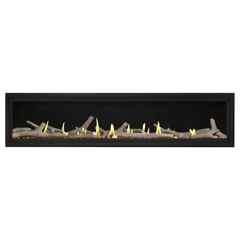 Napoleon Luxuria 74 Linear Direct Vent Gas Fireplace - LVX74NX | Modern Home Heating Solution for Living Rooms & Patios