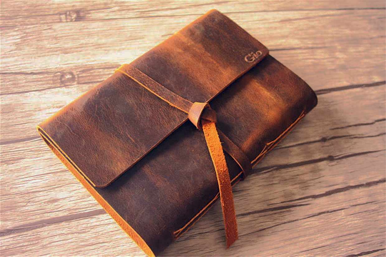 Handmade Rustic Embossed Leather Journal for Writing, Sketching & Travel - Vintage Style Notebook with Blank Pages - Perfect Gift for Writers, Artists & Journal Keepers