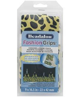 Beadalon Fashion Grips Tool Bag - Cheetah Print Organizer for Jewelry Making, Beading & Crafting Supplies - Perfect for DIY Projects & Travel Accessories