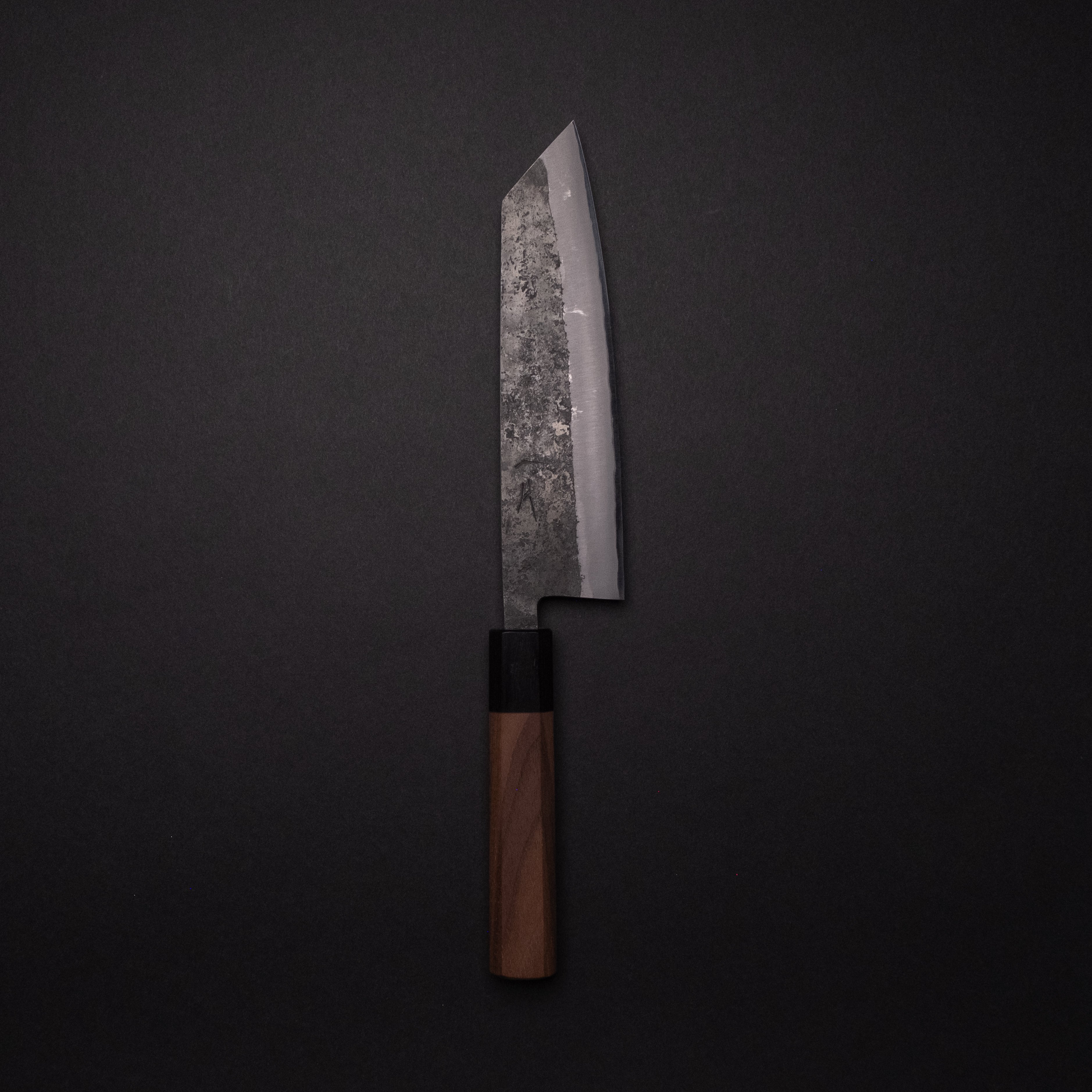 Hitohira Harima Forged Blue Super Stainless Clad Bunka Knife 180mm with Walnut Handle - Japanese Kitchen Knife for Slicing, Dicing & Precision Cutting