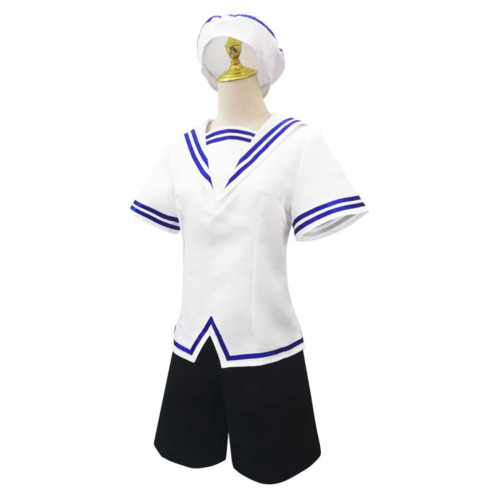 Tohru Honda Fruits Basket Cosplay Costume Set - Blue School Uniform with Pleated Skirt and Knee Socks | Anime Convention Outfit & Halloween Costume