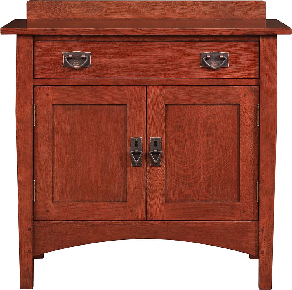 Harvey Ellis Nightstand with Door - Modern Bedside Table with Storage for Bedroom, Living Room & Office - Wooden Night Stand with Drawer & Shelf