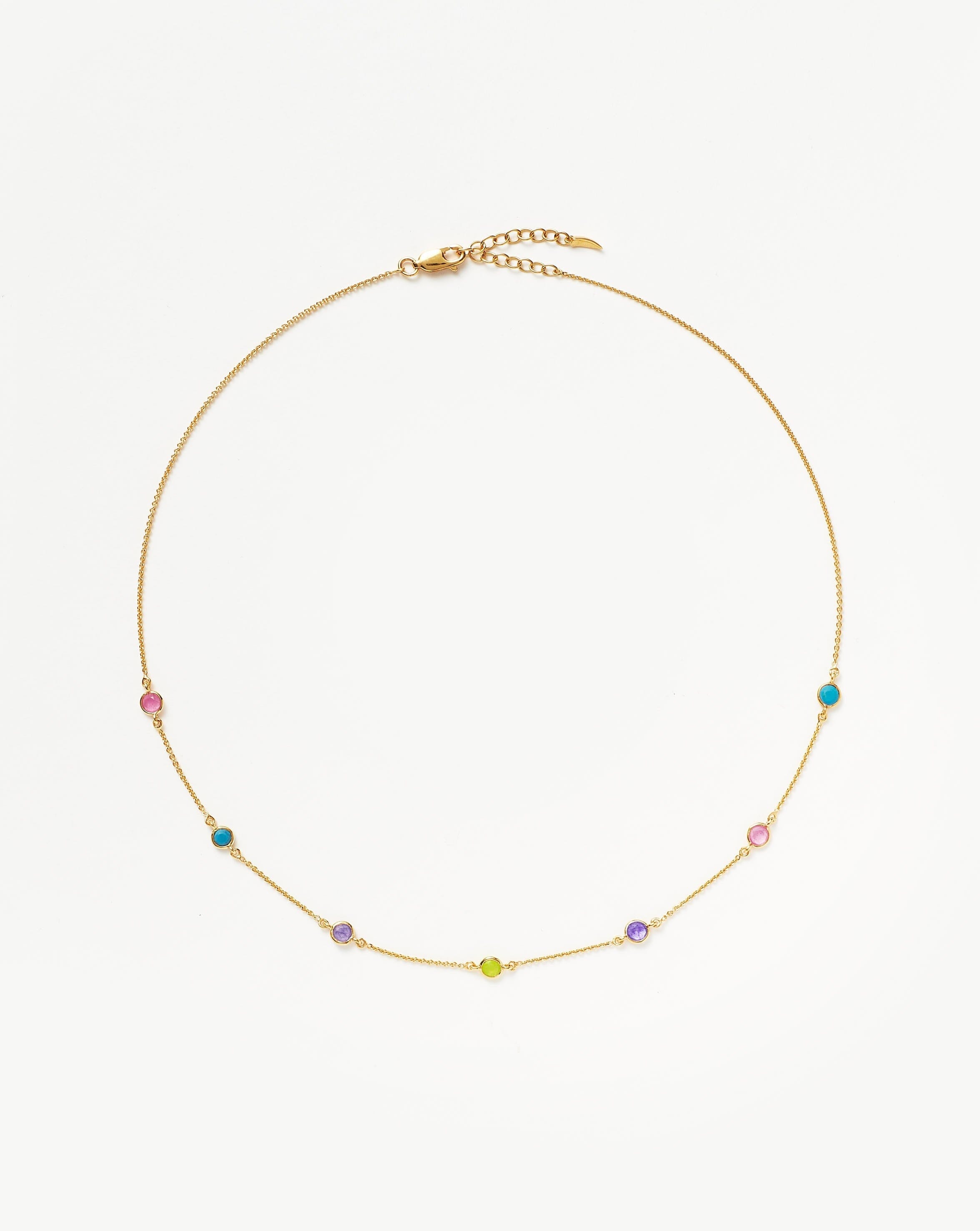 Hot Rox Multi Gemstone Choker Necklace - Elegant Bohemian Jewelry for Women | Perfect for Parties, Weddings & Everyday Wear