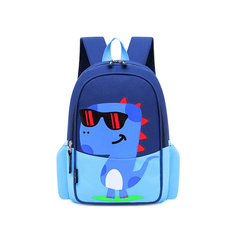 Dinosaur Waterproof Kids Backpack for School & Travel - Blue
