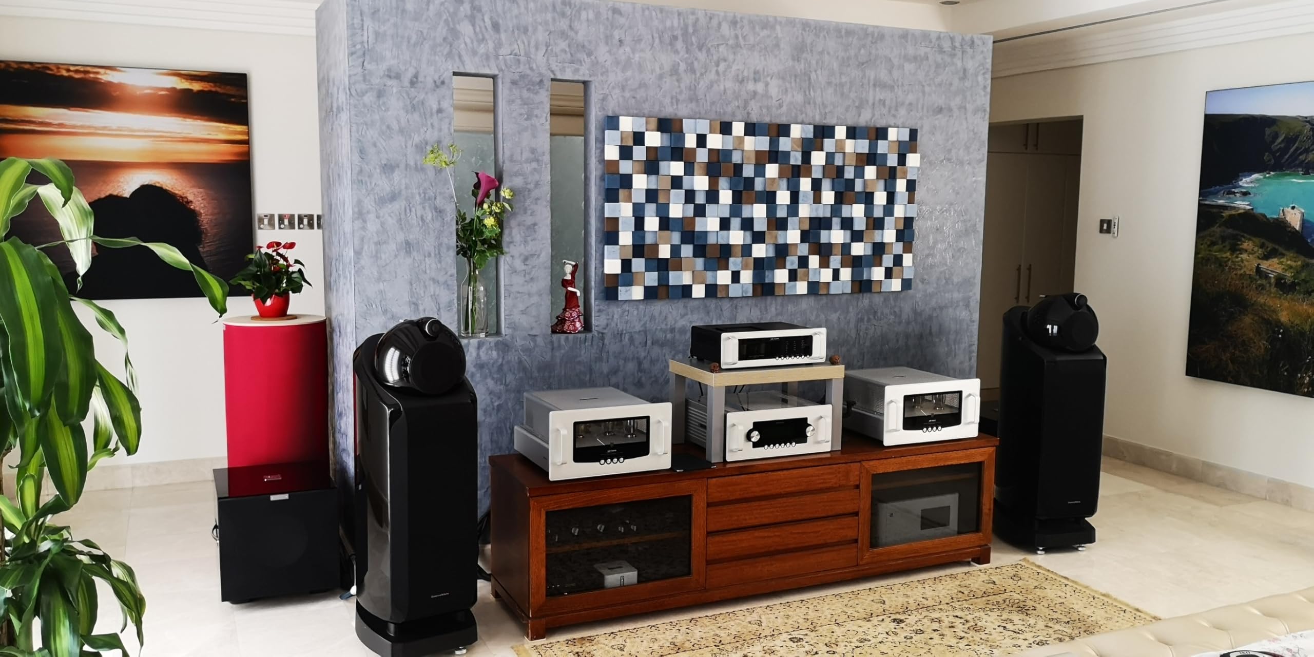 Modern Wooden Sound Diffuser Wall Panel - 3D Acoustic Wood Mosaic Art for Home & Office Decor | Perfect for Living Room, Bedroom, Studio