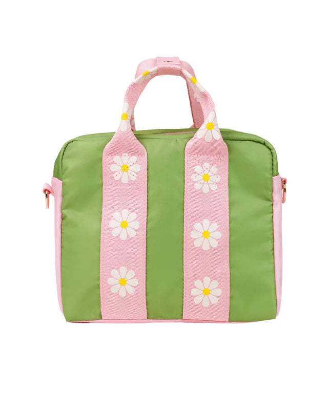 Versailles Garden Lunch Tote Bag - Elegant Floral Printed Insulated Picnic Tote by The Somewhere Co | Perfect for Outdoor Picnics, Beach Trips & Work Lunches