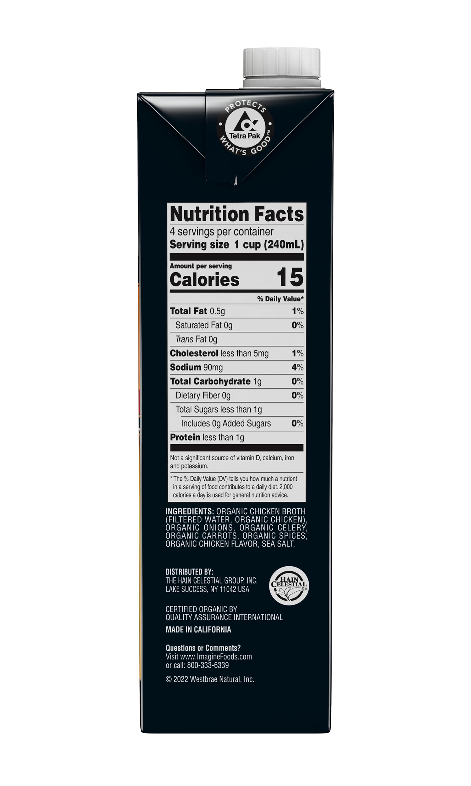 Organic Free Range Chicken Broth - Low Sodium, 32 fl oz (Pack of 6) | Healthy Cooking & Soup Base for Homemade Meals