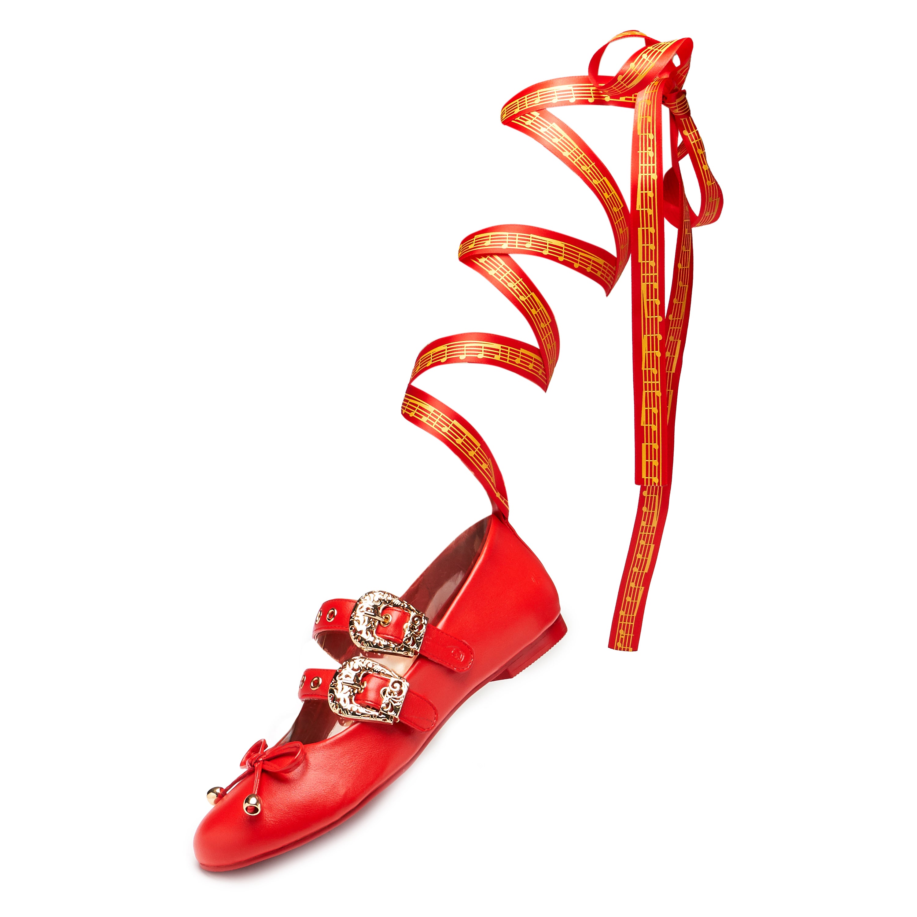 Song Of Rest Bard Flats Red - Comfortable & Stylish Women's Flats for Casual Wear, Work & Travel