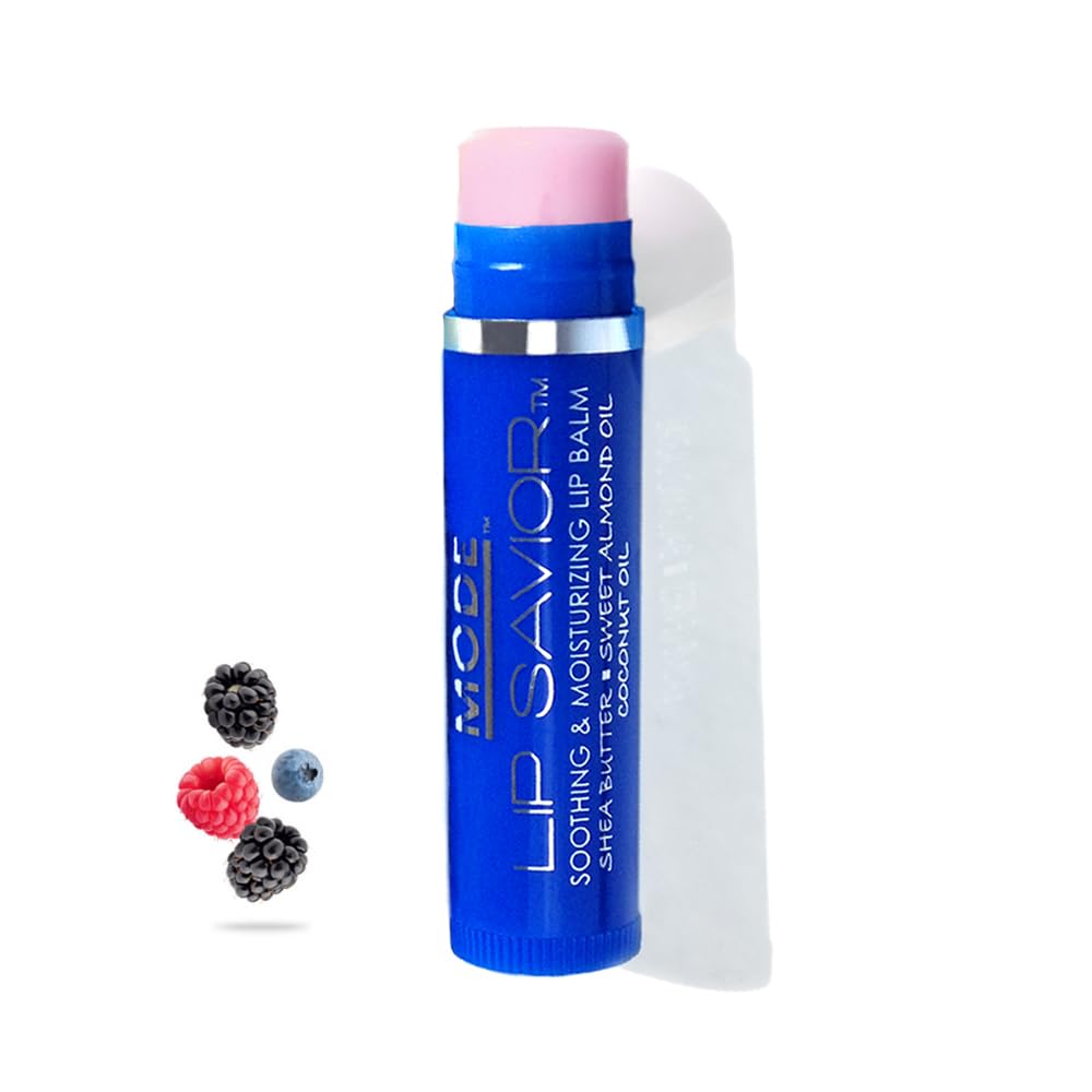 Organic Wildberry Flavored Lip Balm - Soothing & Moisturizing Lip Care with Sweet Almond, Castor & Coconut Oils - Made in USA - Perfect for Dry Lips, Winter Care & Daily Hydration