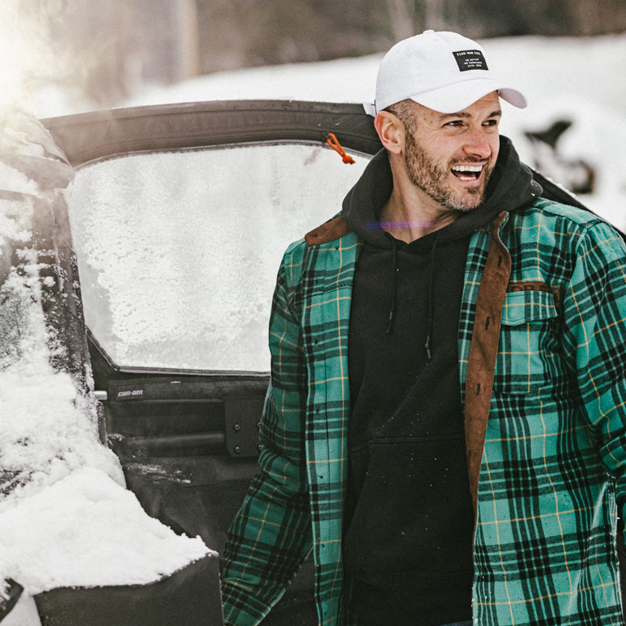 Men's Forever Flannel Shirt - Soft & Comfortable Green Plaid Shirt for Casual Wear & Outdoor Activities