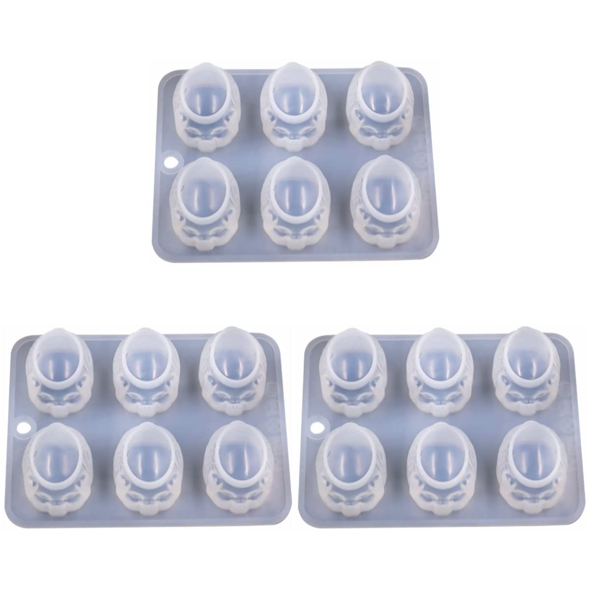 COHEALI 3-Pack Pig Resin Molds - Animal Silicone Keychain Charm Molds for Epoxy Resin Casting - DIY Pig Shape Crafts, Jewelry Making & Home Decor Projects