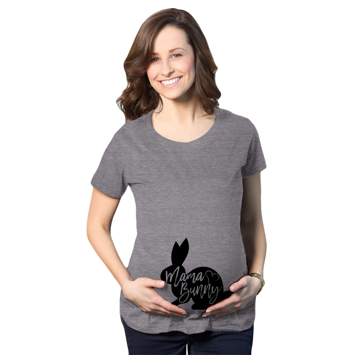 Cute Maternity Mama Bunny T-Shirt - Adorable Pregnancy Announcement Tee for Easter & Baby Shower | Perfect for Expecting Moms & Gender Reveals