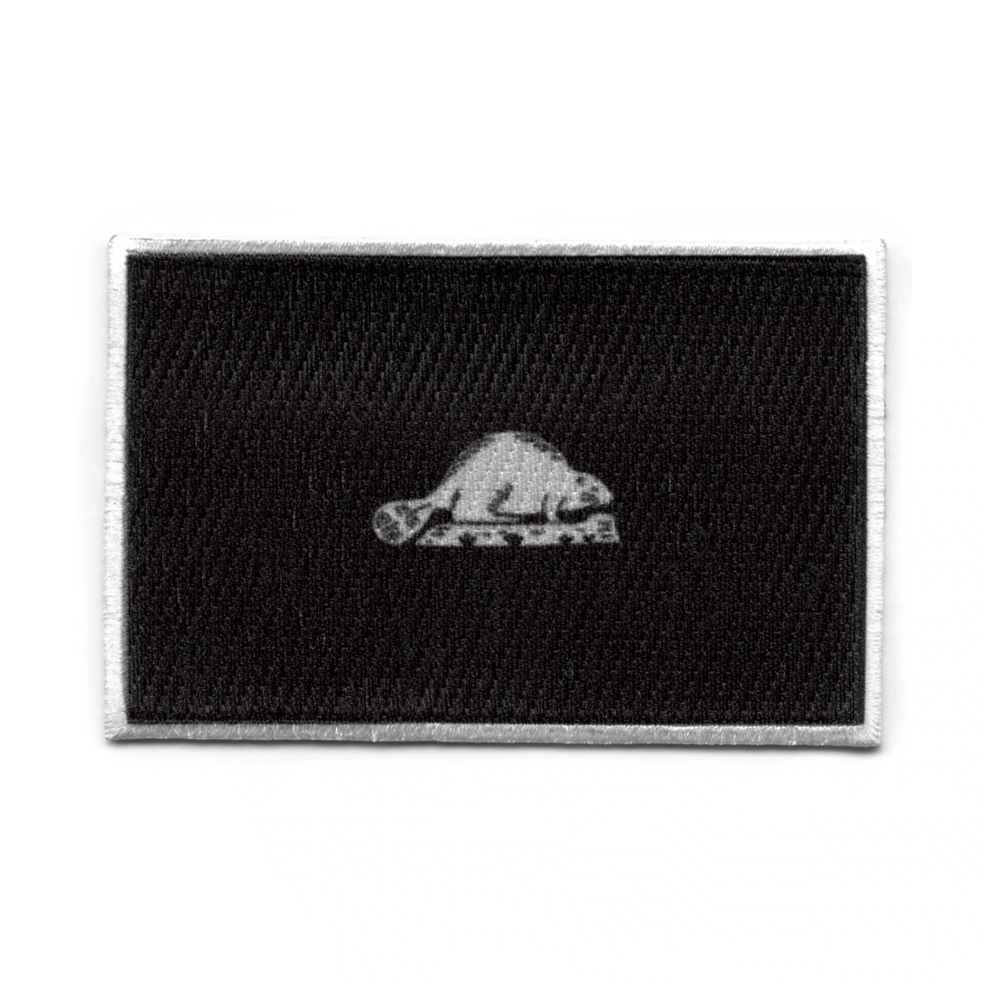 Oregon State Flag Patch - Embroidered Iron On Sew On Applique for Jackets, Hats, Bags & DIY Crafts (Grayscale Back) - Perfect for Patriotic Decor, Costumes & Gifts