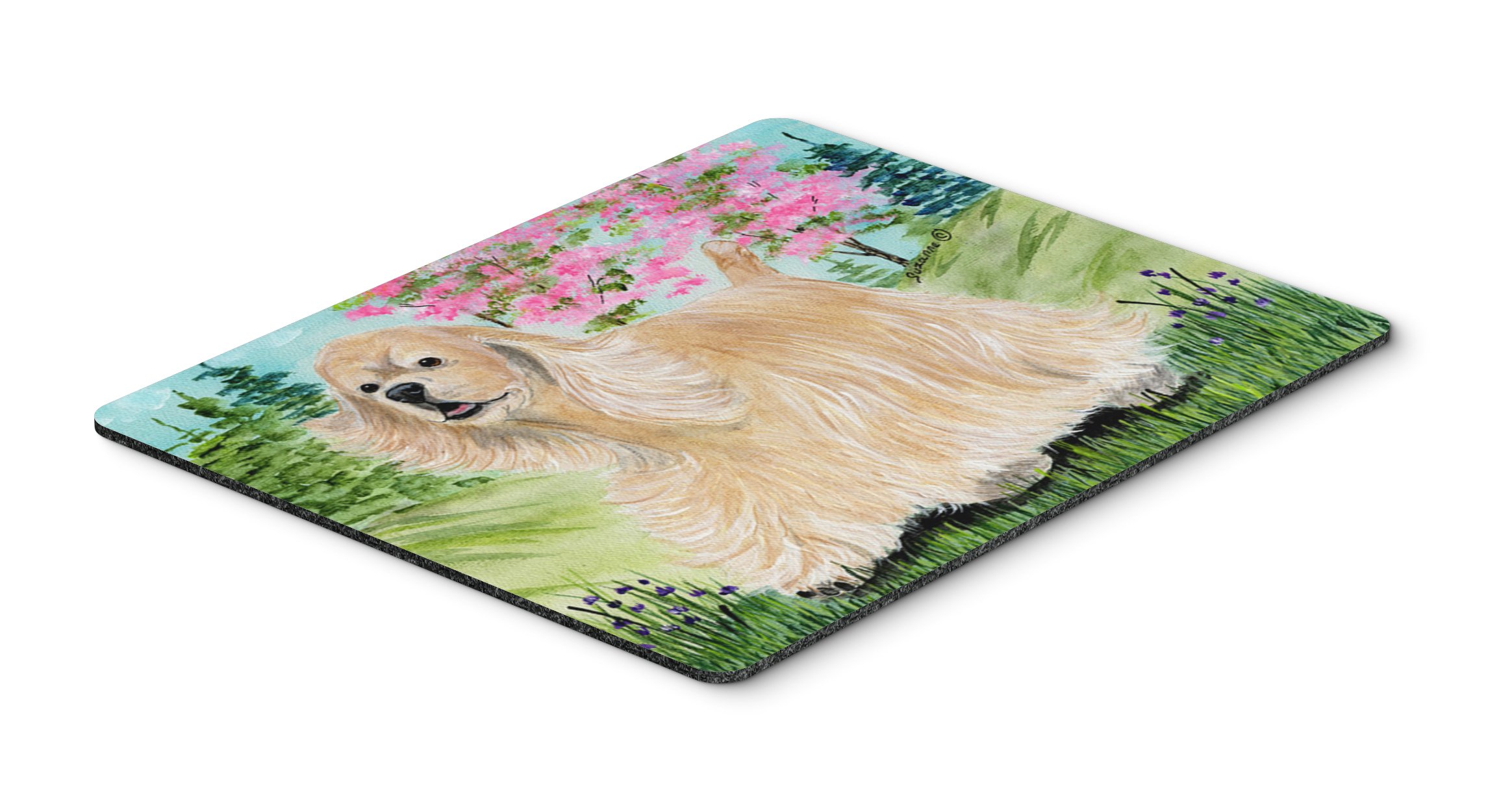 Caroline's Treasures SS8189MP Cocker Spaniel Mouse Pad - Washable Large Desk Mat for Home Office, Gaming & Computer Work | Non-Slip Hot Pad & Trivet for Kitchen Use | Perfect Gift for Dog Lovers