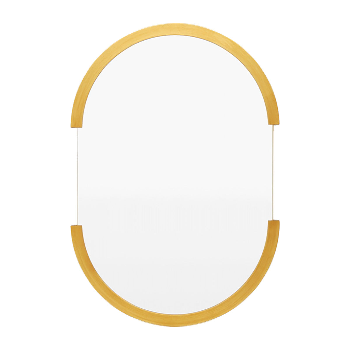 Vintage Brass Oval Wall Mirror - Antique Style Decorative Mirror for Living Room, Bedroom, Bathroom & Entryway - Elegant Home Decor & Interior Design Accent