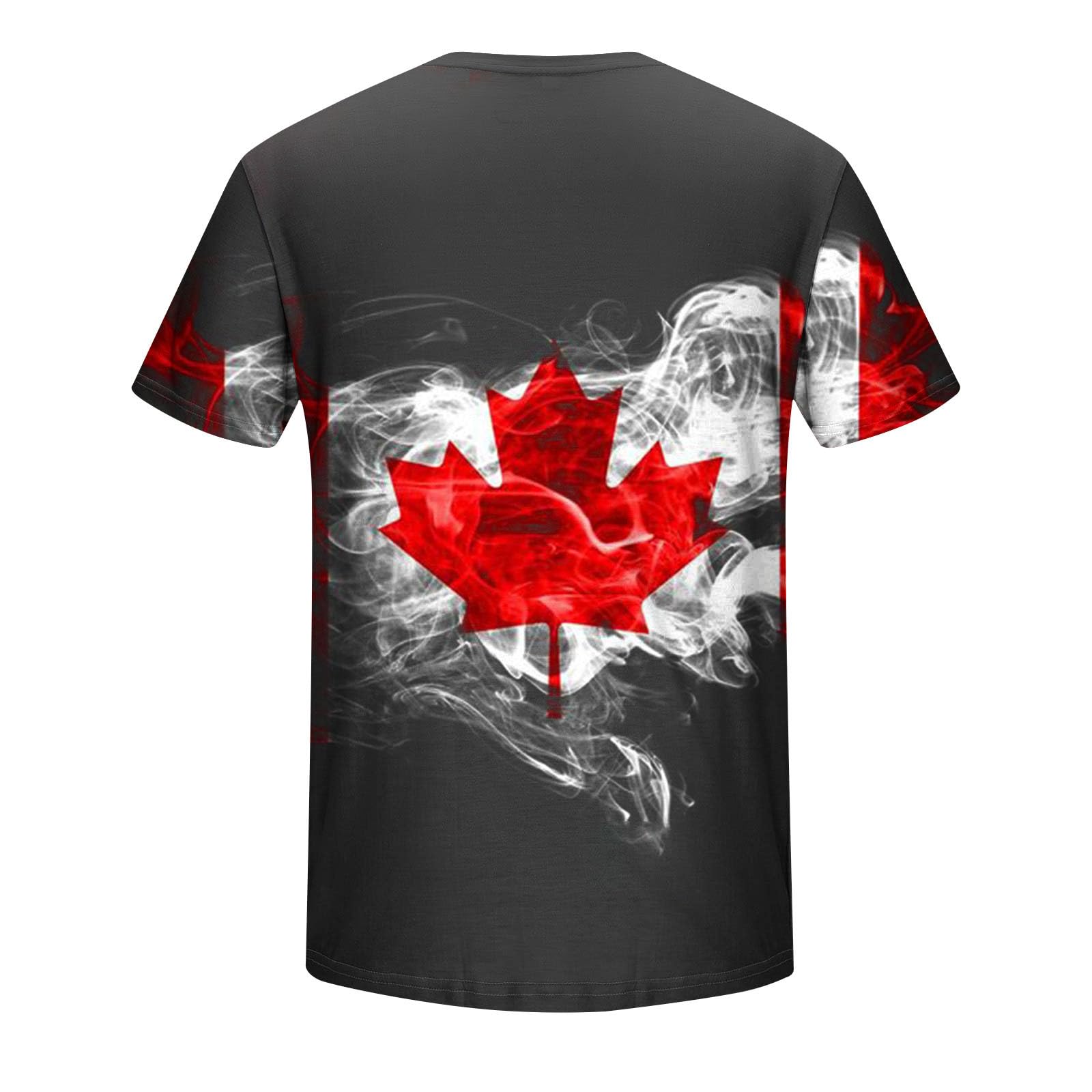 Men's Patriotic Canadian Flag T-Shirt - Maple Leaf Funny National Pride Tee - Novelty Graphic Shirts for Canada Day & Outdoor Activities