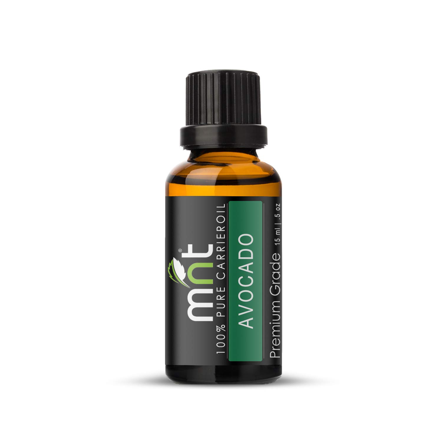 100% Pure Natural MNT Avocado Cold Pressed Carrier Oil - Therapeutic Grade for Aromatherapy, Hair, Face & Skin Care (15ML) - Perfect for Massage, DIY Beauty Recipes & Relaxation Therapy