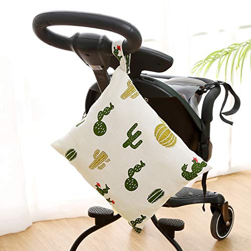**Reusable Wet Dry Bag for Baby Diapers, Swimwear & Gym Clothes - Washable Travel Storage Bag for Yoga, Beach & Pool - Hanging Diaper Organizer & Multi-Purpose Storage Solution**