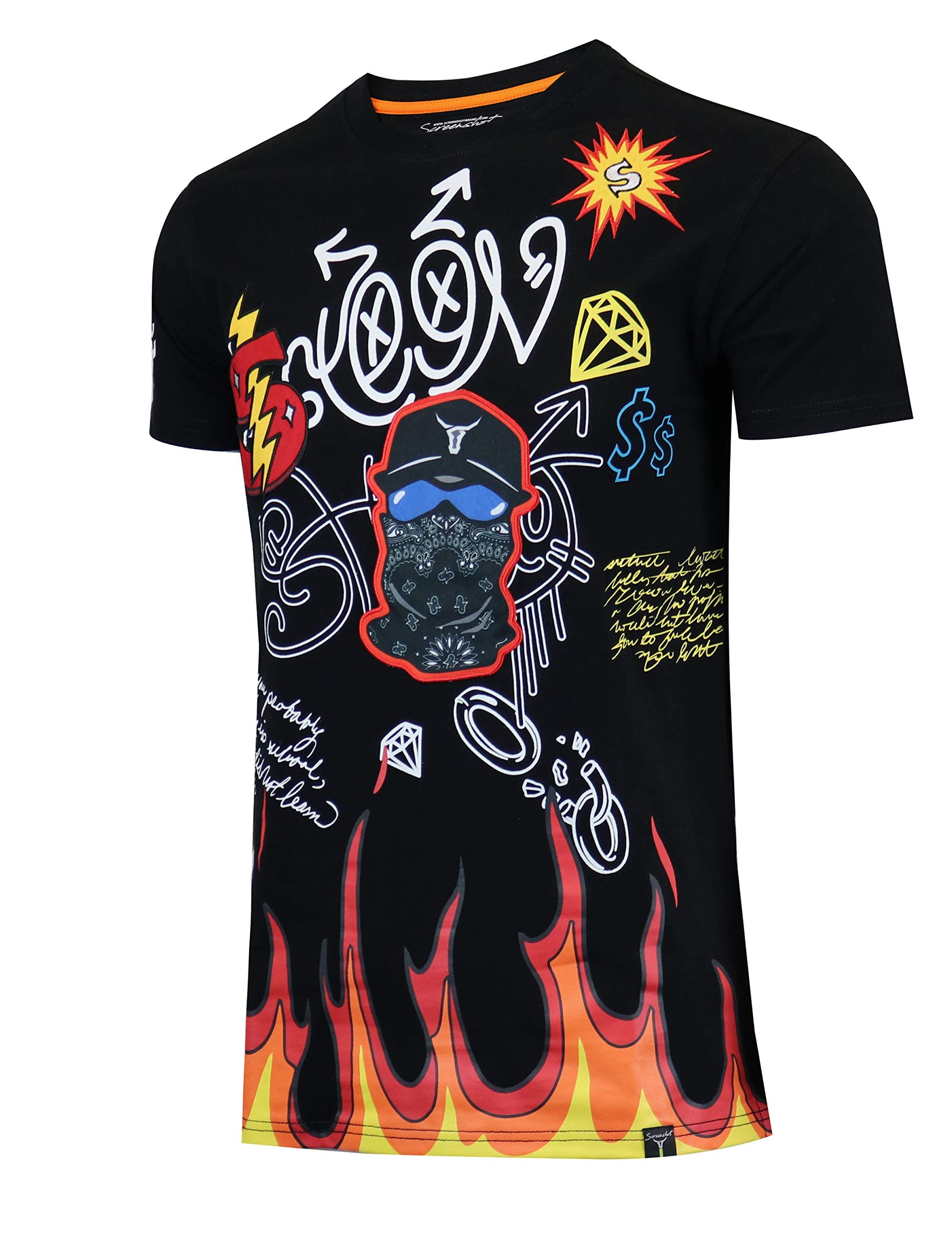 Premium Urban Streetwear Men's Hipster Hip-Hop Graphic T-Shirt - Latest Animation Fashion Tee for Casual Wear & Street Style Outfits