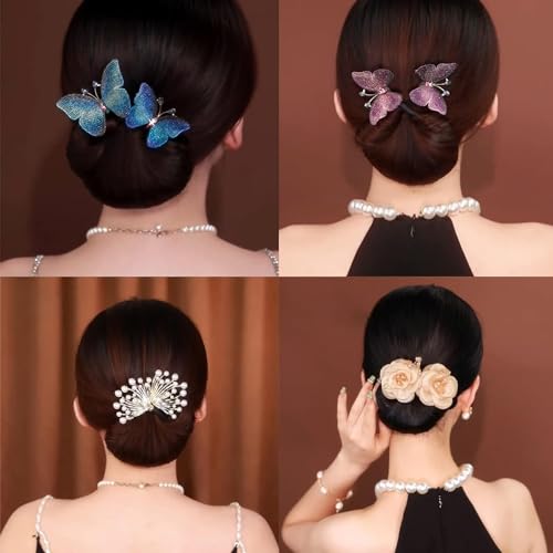 Two Butterfly+Pearl+Rose