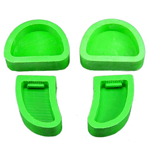 Dental Lab Plaster Model Base Molds - 4pcs/Set for Crown & Bridge Work | Perfect for Casting, Prosthetics & Dental Study Models