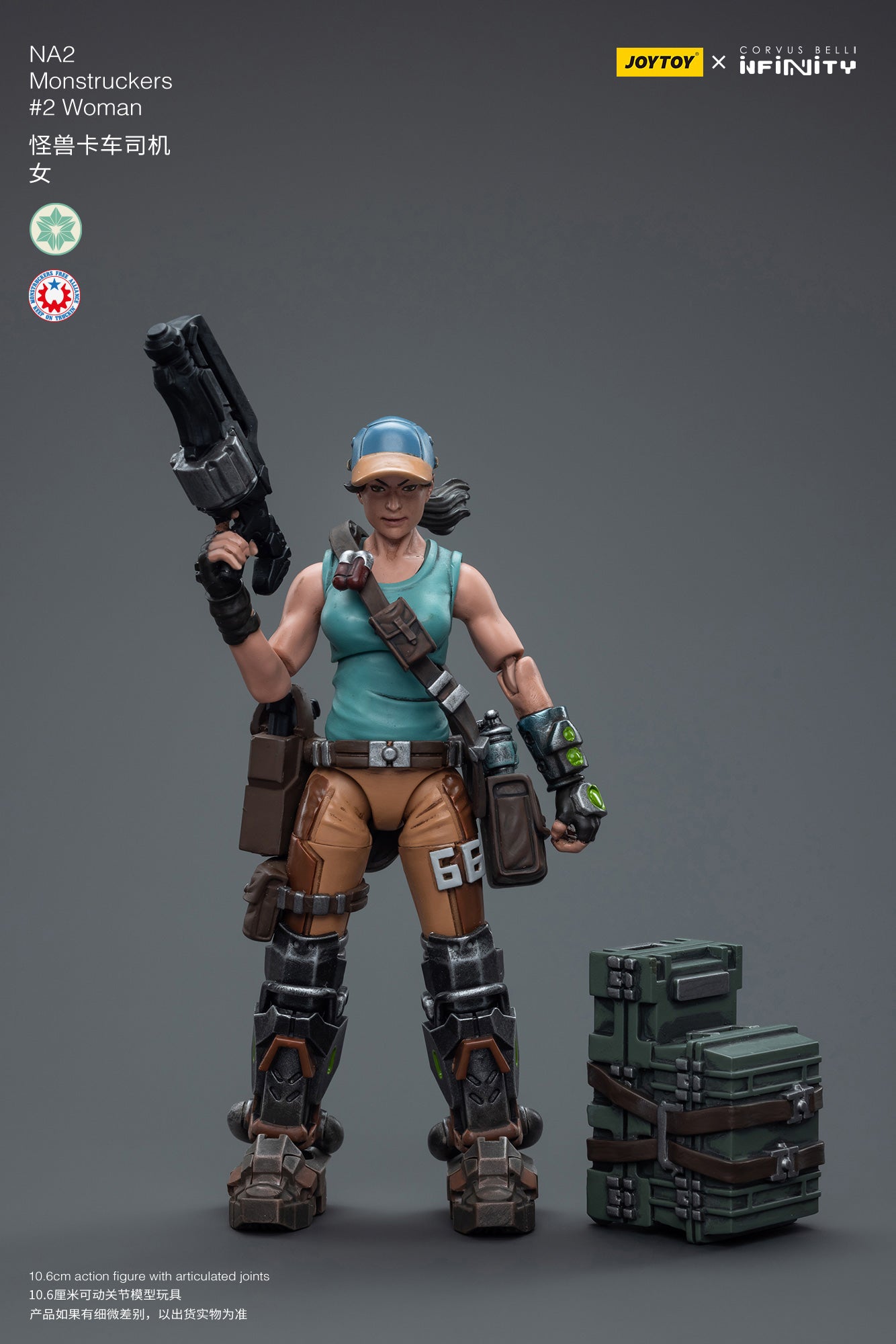 JOYTOY 3.75 Inch Action Figure - Infinity NA2 Monstruckers #2 Female Collectible Toy for Adults | Perfect for Display, Collection, and Role-Playing Games