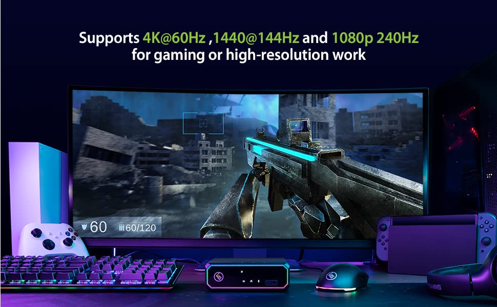 IOGEAR Nexus 3-Port 4K HDMI KVM Switch for PC & Gaming Consoles - PS5, Xbox Series X/S, Nintendo Switch - 1440P@144Hz, 1080P@240Hz (GCS1337) | Perfect for Multi-Device Gaming & Work Setup
