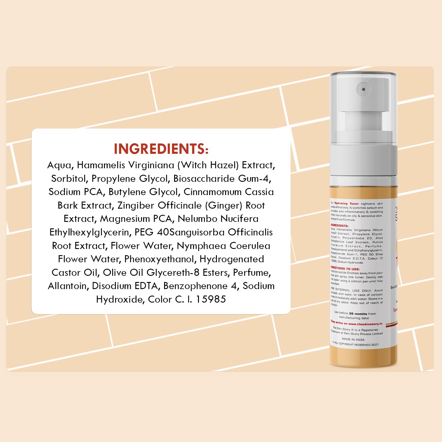 Ginger & Cinnamon Face Mist with Magnesium - Ultra Calming & Anti-Acne Treatment | Dermatologist Tested, Paraben Free 100ml | Hydrating Facial Spray for Sensitive Skin & Acne-Prone Skin Care Routine