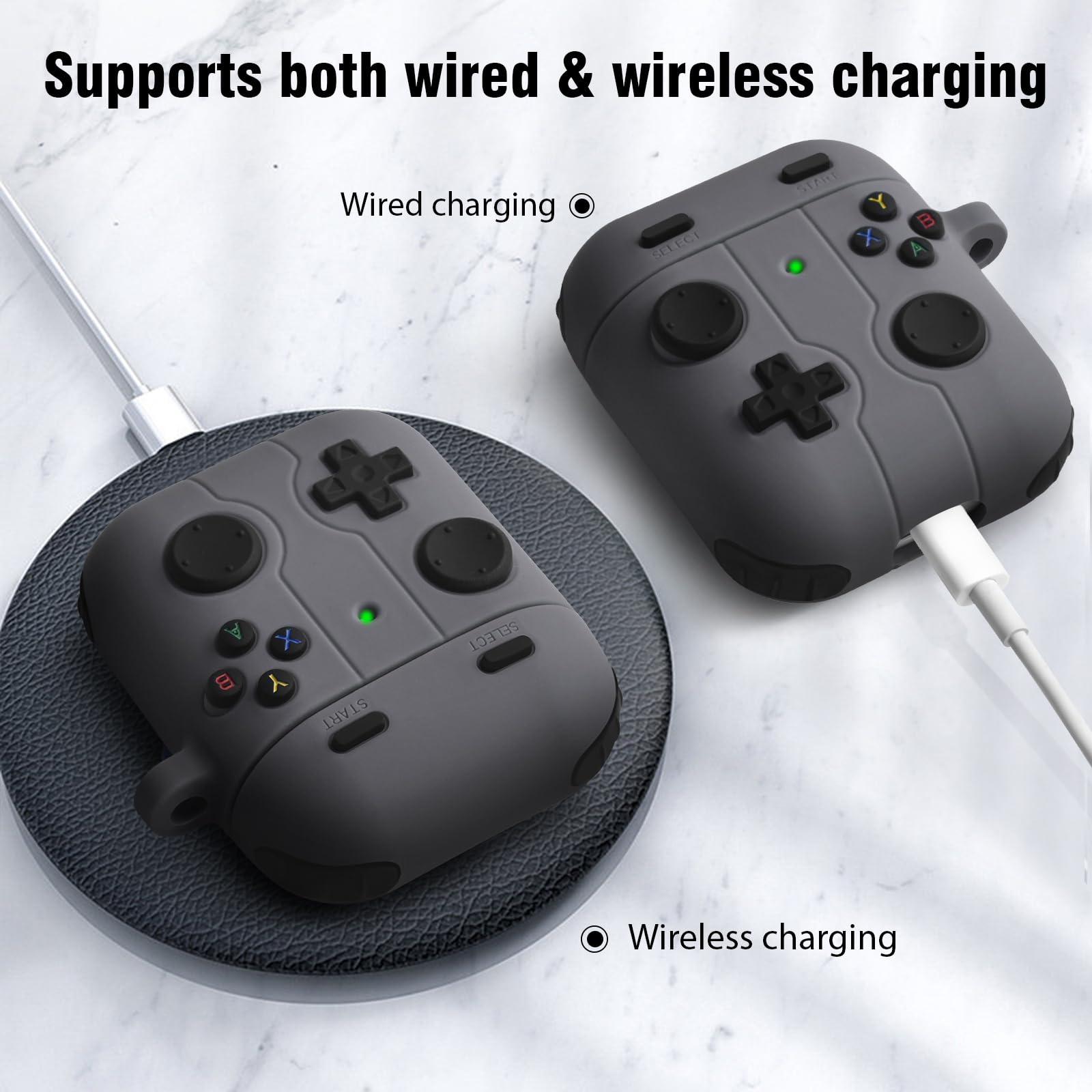 KOREDA AirPods 1st/2nd Generation Case Cover - Cute Game Player Design Silicone Protective Case for AirPods Charging Case | Shockproof & Anti-Scratch | Perfect for Gaming, Travel & Daily Use