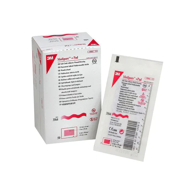 3M Medipore+ Pad Soft Cloth Adhesive Island Dressing - Wound Care Bandage for Cuts, Burns & Surgical Sites | Breathable & Comfortable Medical Dressing for Daily First Aid & Post-Op Recovery
