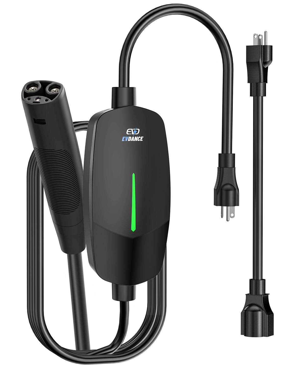 Tesla Level 1 EV Charger - 16A 110V-240V Portable Home Charging Station with 25ft Cable | Compatible with Tesla Model S/3/X/Y | NEMA 6-20 & 5-15 Plug (Black) | Perfect for Home, Garage & Road Trip Charging