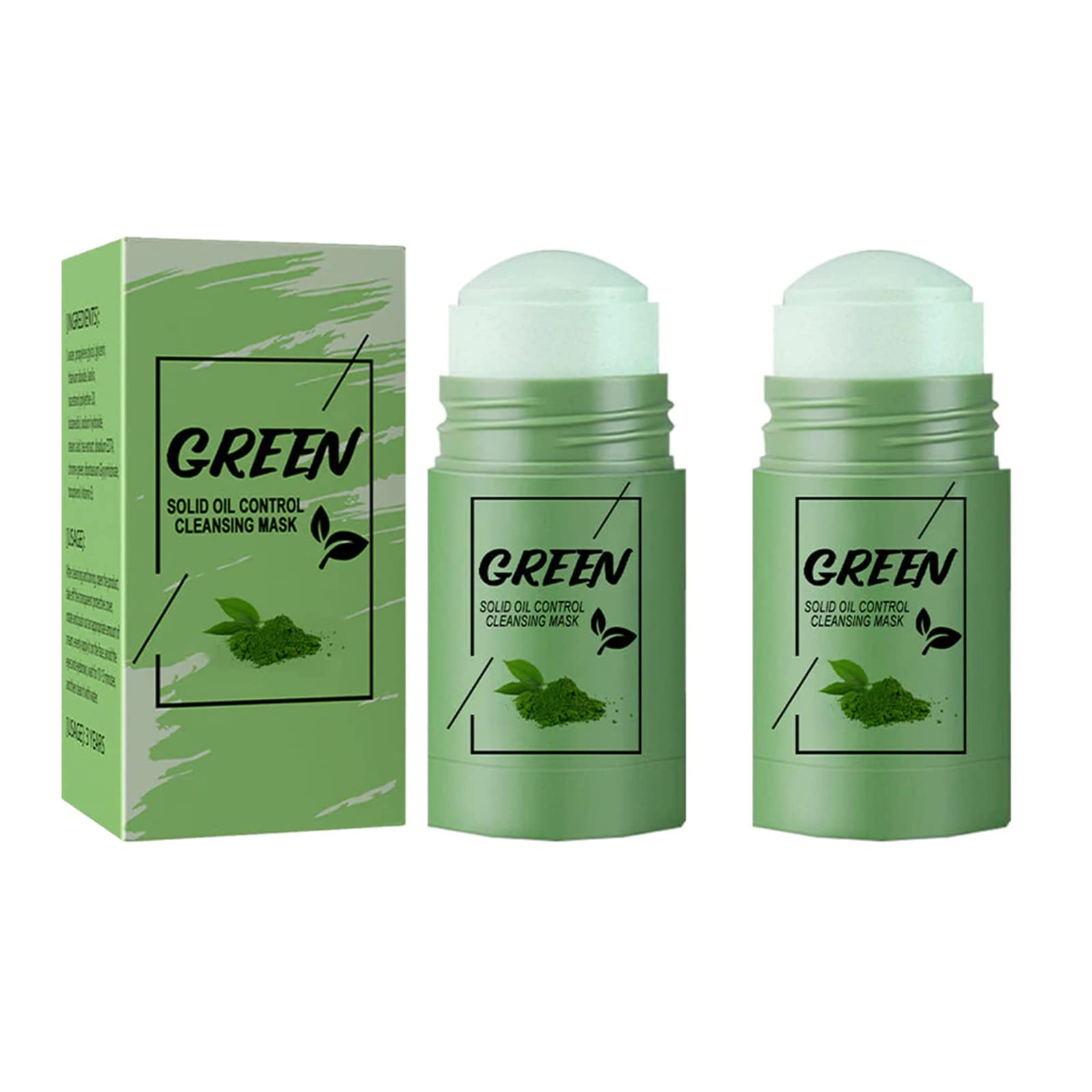 Polaplus Green Tea Mask Stick - Blackhead Remover & Oil Control for Acne Treatment | Deep Pore Cleansing, Purifying & Moisturizing Face Mask | Perfect for Oily Skin & Daily Skincare Routine