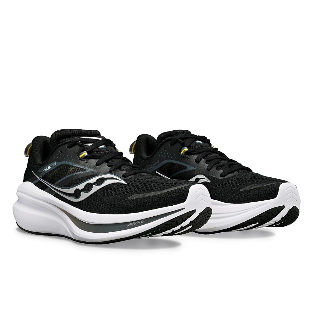 Saucony Omni 22 Women's Running Shoes - Black/White - Size 44 EU for Road & Trail Running