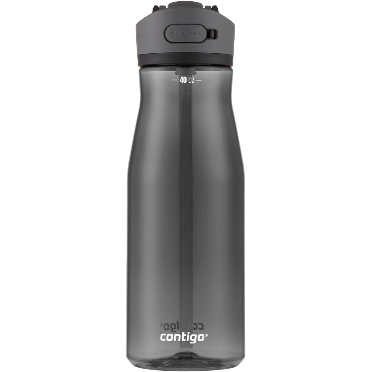 Contigo Ashland 2.0 40oz Leak-Proof Water Bottle with Angled Straw & Locking Lid - Dishwasher Safe, BPA-Free - Perfect for Gym, Hiking, Travel & Outdoor Activities
