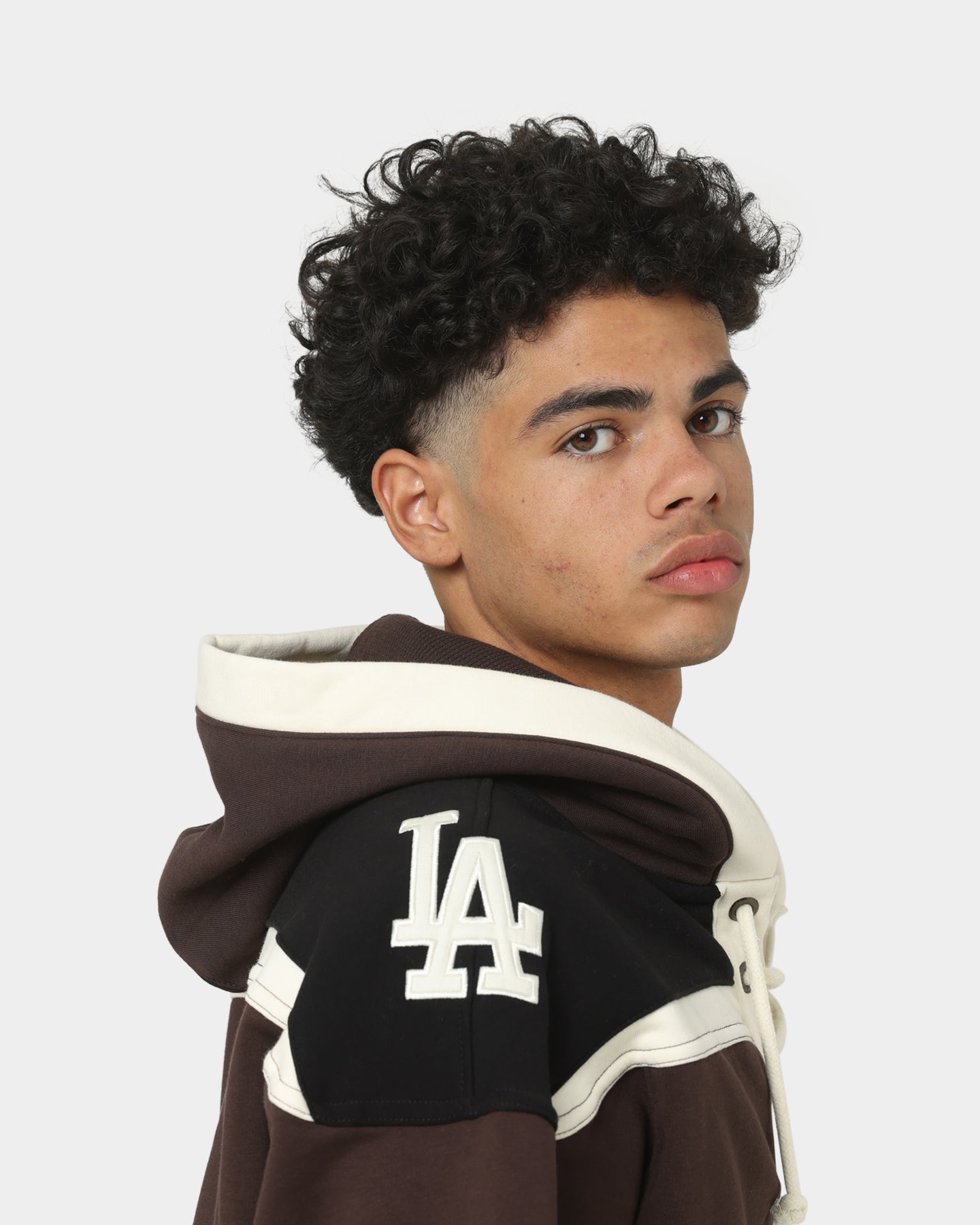 47 Brand Los Angeles Dodgers Superior Lacer Hoodie Brown - Cozy Baseball Fan Apparel for Game Day & Casual Wear