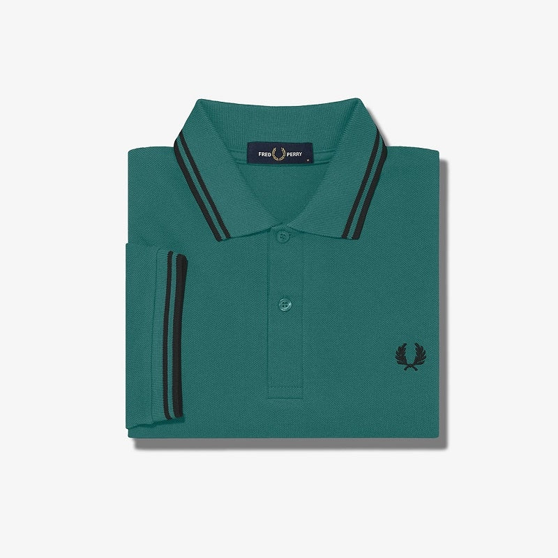 Fred Perry Twin Tipped Polo Shirt for Men - Classic Cotton Short Sleeve Casual Shirt with Embroidered Logo | Perfect for Golf, Office Wear & Summer Outfits