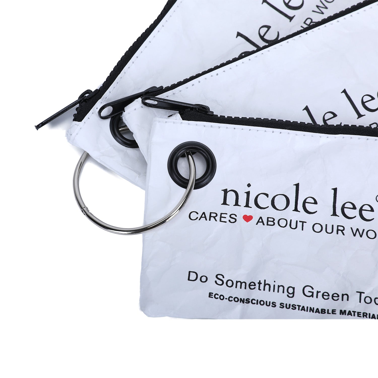 Eco-Friendly Recycled 3-Piece Pouch Set - Sustainable Storage for Makeup, Travel & Organization | Perfect for Home, Office & On-the-Go Use