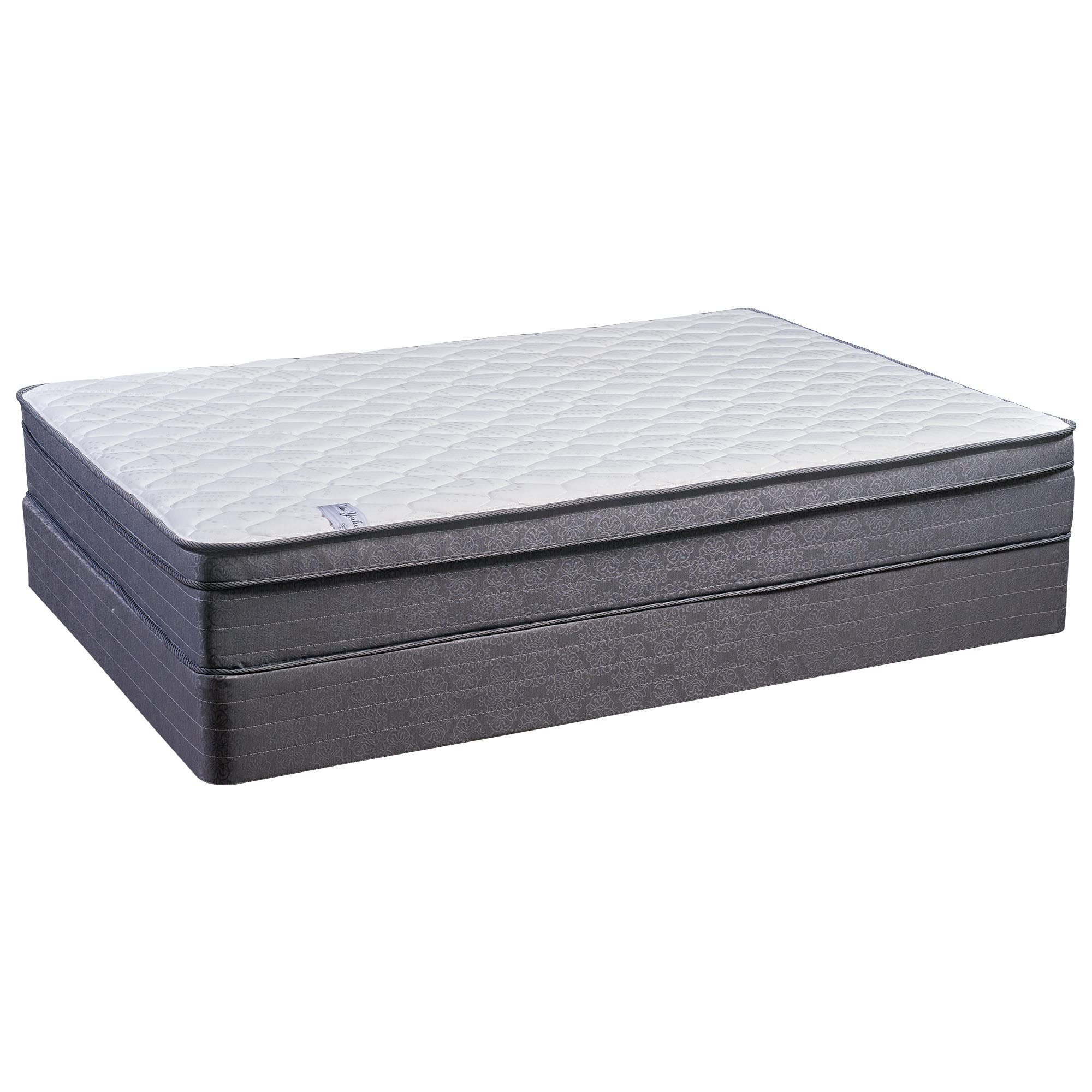 Greaton 11-Inch Plush Eurotop Mattress & Box Spring Set - Full Size, Back Support, No Assembly - Perfect for Bedrooms