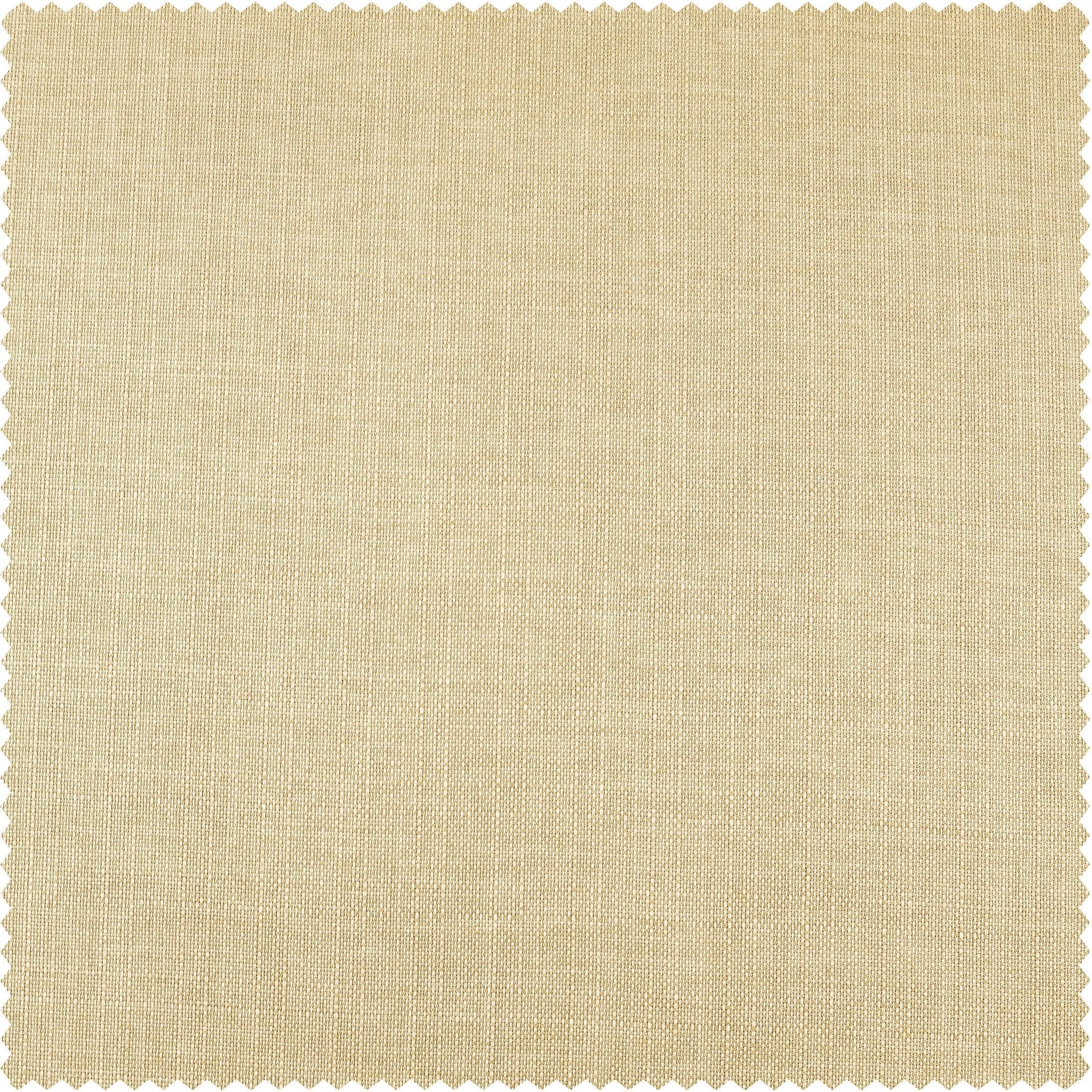 Sepia Tan Italian Faux Linen Fabric Swatch - Premium Home Decor Upholstery Material for Curtains, Pillows & DIY Crafts