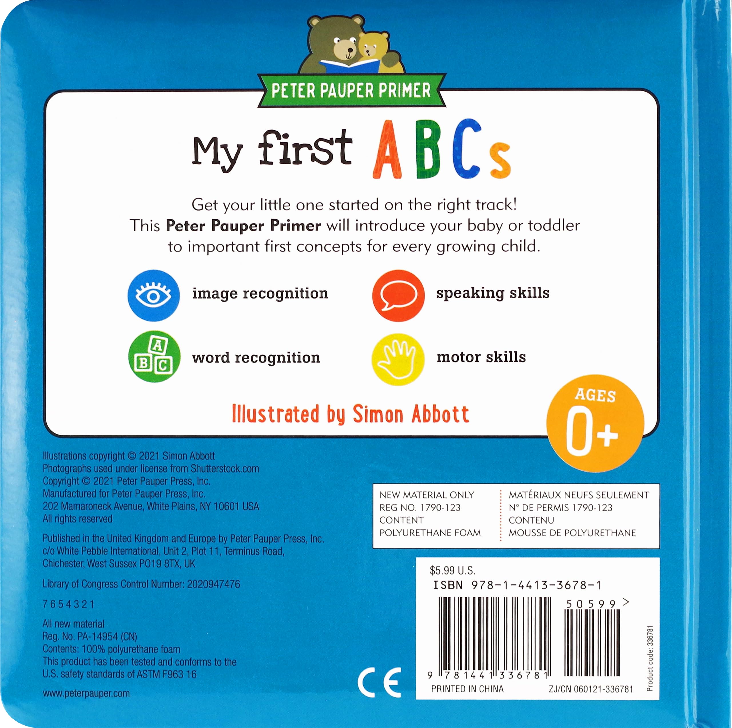 My First ABCs Padded Board Book - Durable Alphabet Learning for Toddlers & Babies | Perfect for Early Childhood Education & Bedtime Reading