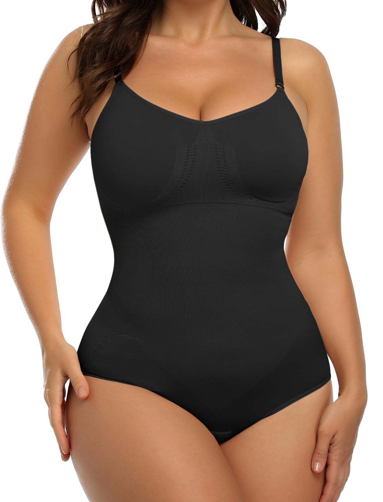 SHAPERIN Women's Shapewear Bodysuit - Seamless Tummy Control & Sculpting Body Shaper Tank Top for Slimming & Smoothing | Perfect for Everyday Wear, Special Occasions & Postpartum Recovery
