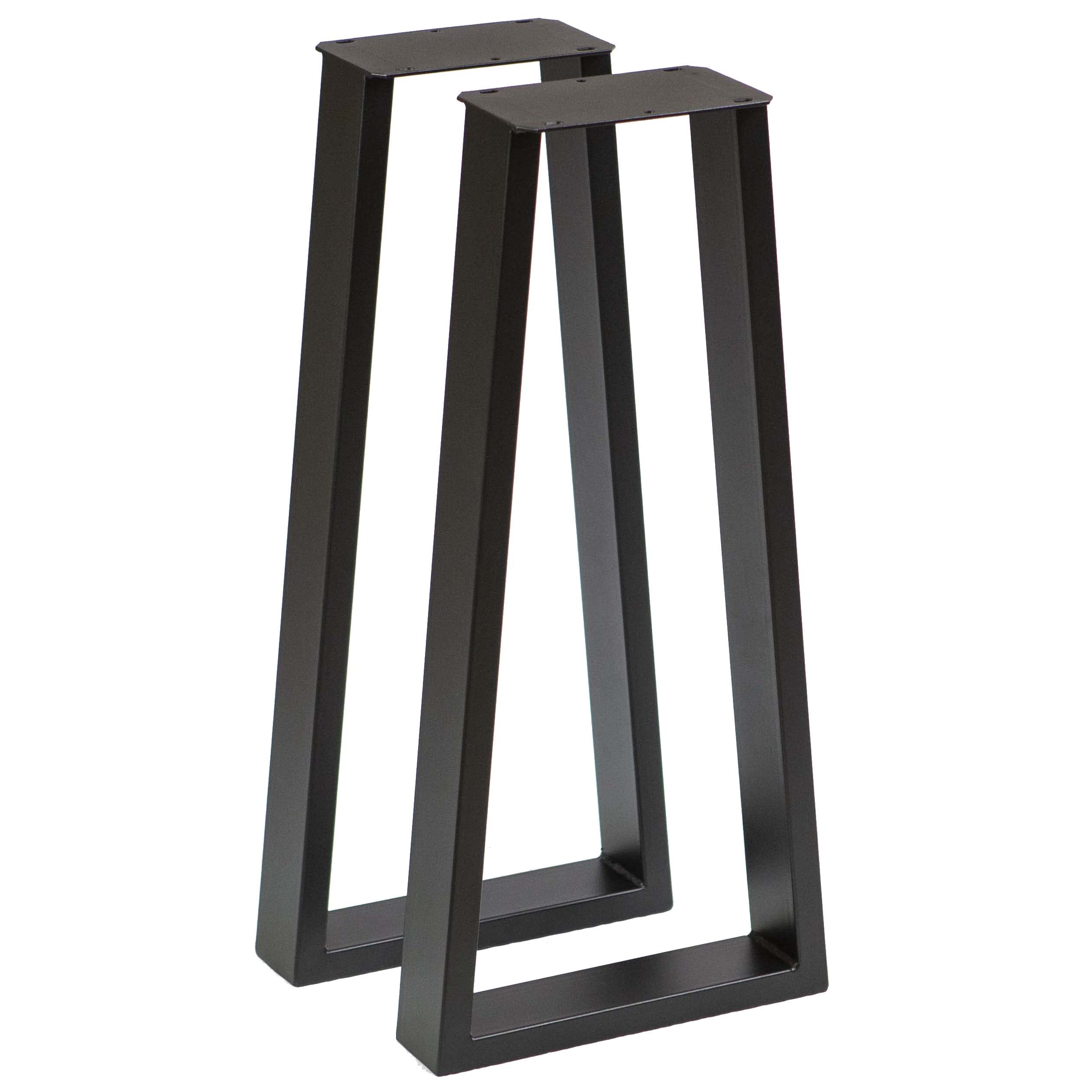 Trapezoid Console Table Legs - 1 Pair Set for Modern Furniture, DIY Home Decor & Living Room Upgrade
