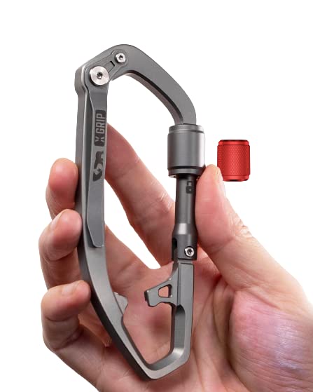 GPCA Heavy Duty Carabiner Keychain Clip - Key Organizer & Key Ring Holder with Bottle Opener - Multi Tool EDC Gear for Keys, Tools, Outdoor Adventures & Everyday Carry (Camping, Hiking, Travel)
