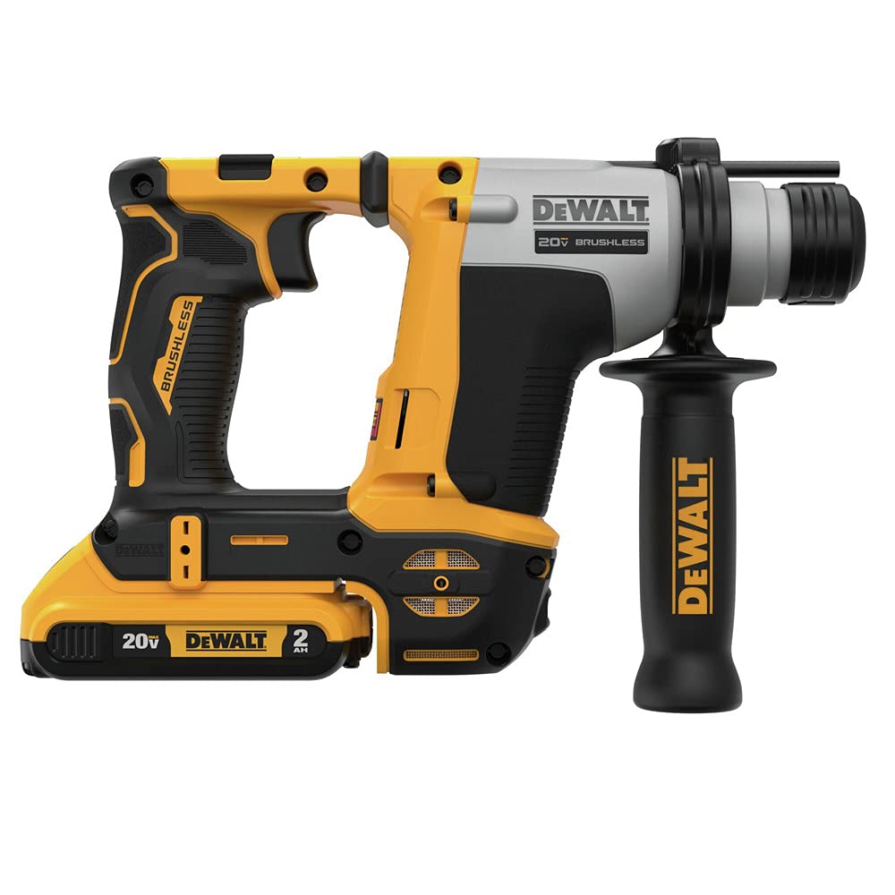 DEWALT ATOMIC 20V MAX* Cordless Rotary Hammer Kit (DCH172D2) - Powerful Hammer Drill for Concrete, Masonry & Metal - Perfect for Construction, Renovation & DIY Projects